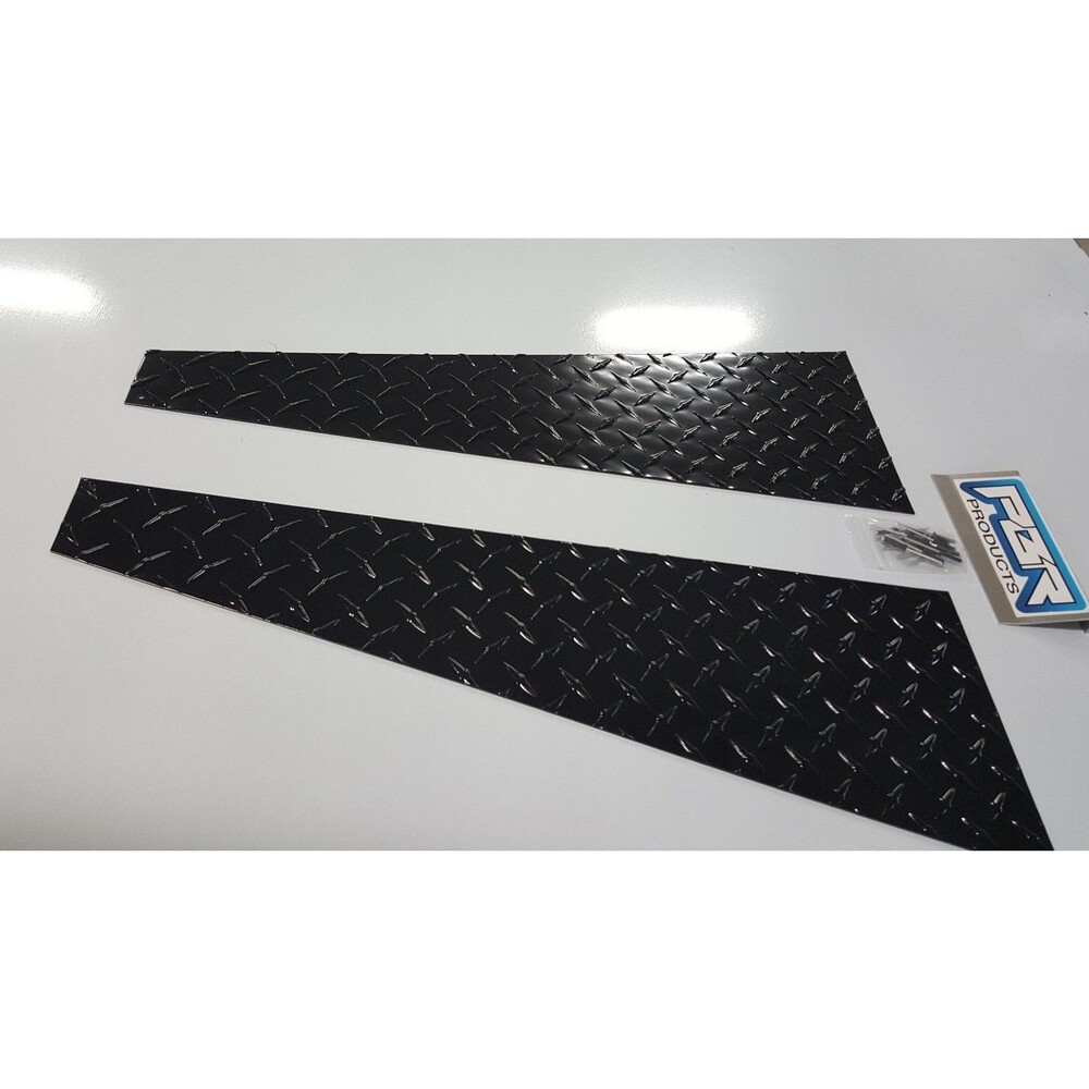 Fits JEEP TJ FENDER TOP COVERS Diamond Plate 1997 to 2006 Black 24" MADE IN USA